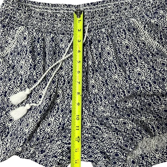 Briggs New York Size XL Women’s Shorts Linen Blend Pull-On Summer Blue White - Picture 14 of 16